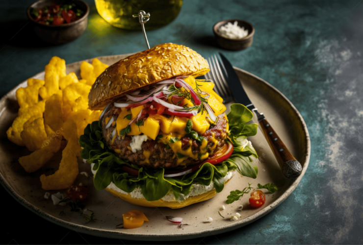 Spicy Veggie-Burger mit Mango Chutney - Rezept